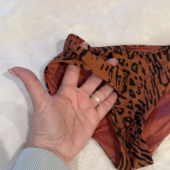New! Vitamin A Leopard Banded Bikini Bottoms Cheetah Animal Print 31439 - Picture 6 of 10